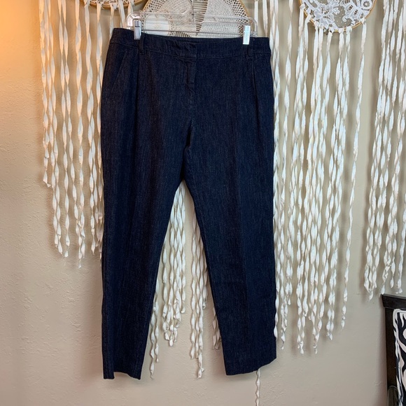 MaxMara Weekend Blue Denim Trouser Style Pant US14